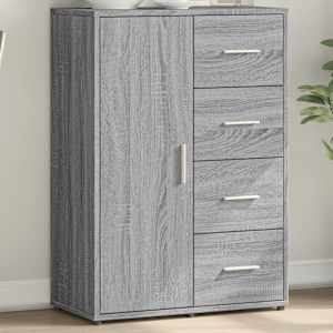 Komoda siva sonoma 60x31x84 cm inženirski les