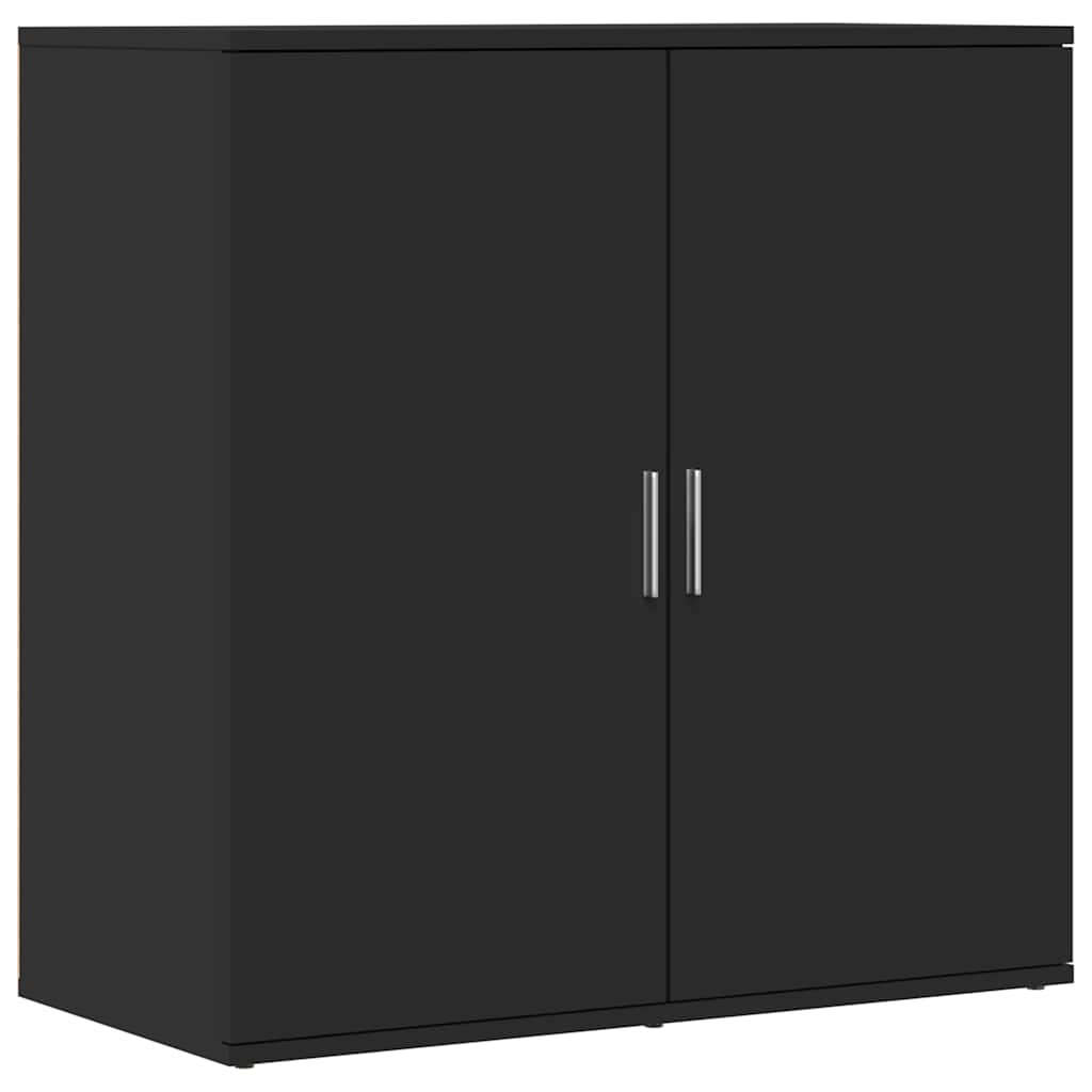 E-shop vidaXL Komoda, čierna 79x38x80 cm, kompozitné drevo