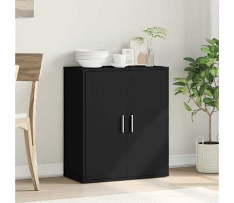 vidaXL Sideboard Schwarz 79x38x80 cm Holzwerkstoff