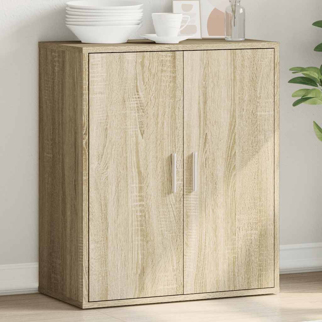 vidaXL skænk 79x38x80 cm konstrueret træ sonoma-eg