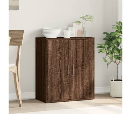 vidaXL Sideboard Brown oak Engineered wood 31.1x15.0x31.5 in Sideboard