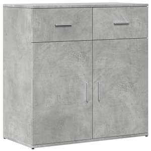 Příborník betonově šedý 79 x 38 x 80 cm kompozitní dřevo - obrázek 2