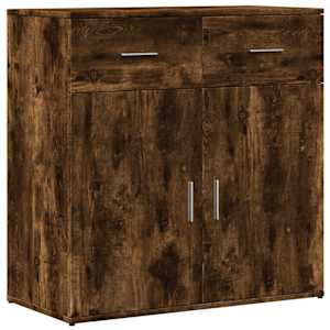 Příborník kouřový dub 79 x 38 x 80 cm kompozitní dřevo - obrázek 2