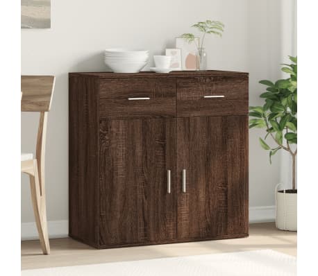 vidaXL Sideboard Brown Oak 79x38x80 cm Engineered Wood