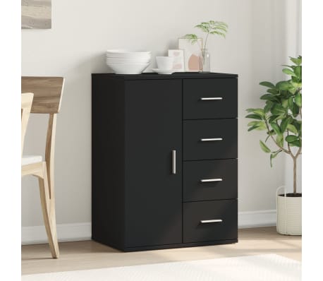 vidaXL puhvetkapp, must, 59x39x80 cm, tehispuit