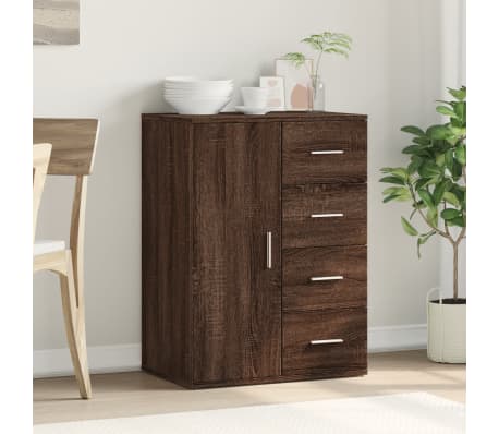 vidaXL Sideboard Brown Oak 59x39x80 cm Engineered Wood