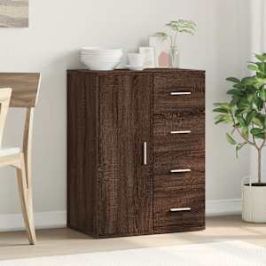vidaXL Sideboard Brown Oak 59x39x80 cm Engineered Wood