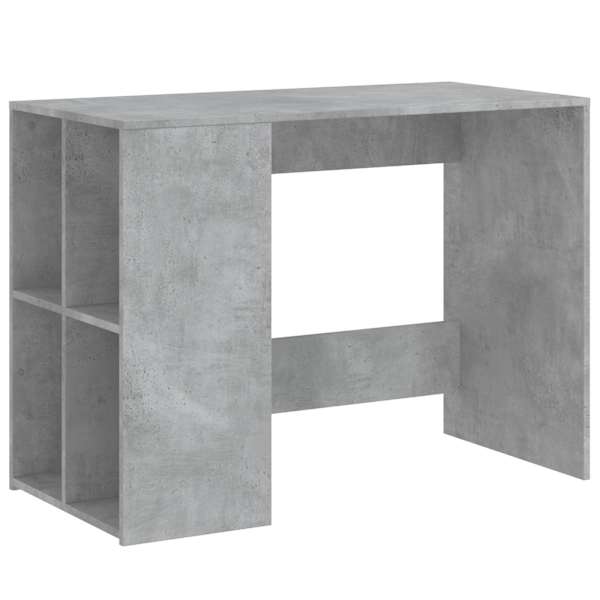 vidaXL kirjutuslaud, betoonhall, 102x50x75 cm, tehispuit