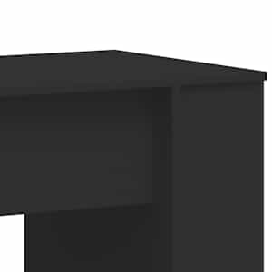 Psací stůl černý 140 x 50 x 75 cm kompozitní dřevo - obrázek 7