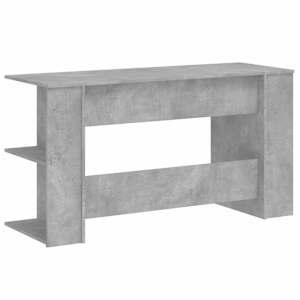 Psací stůl betonově šedý 140 x 50 x 75 cm kompozitní dřevo - obrázek 6