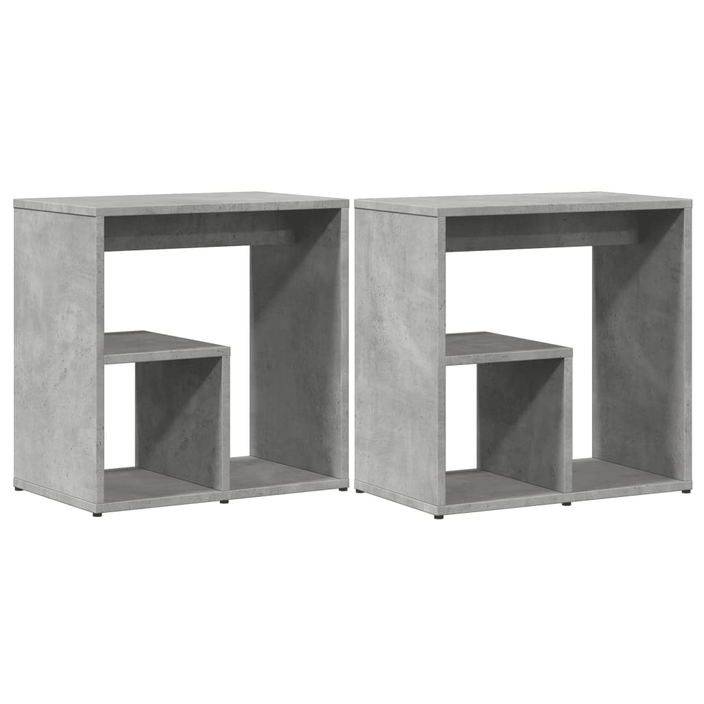 vidaXL Odkládací stolky 2 ks betonově šedé 50x30x50cm kompozitní dřevo