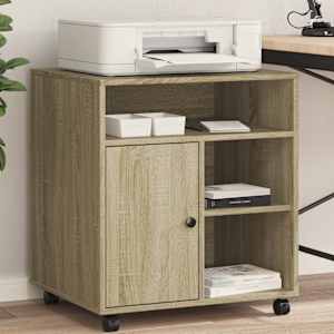 Stojalo za tiskalnik s kolesi sonoma hrast 60x50x67 cm