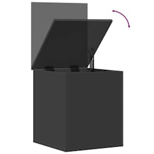 Úložný box černý 40 x 42 x 46 cm kompozitní dřevo - obrázek 8