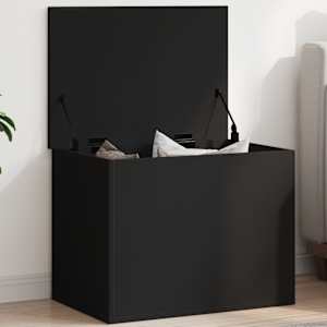 Úložný box černý 60 x 42 x 46 cm kompozitní dřevo - obrázek 1