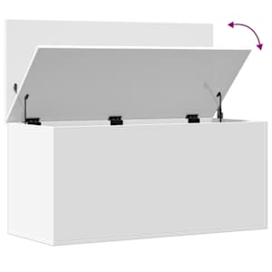Úložný box bílý 100 x 42 x 46 cm kompozitní dřevo - obrázek 8