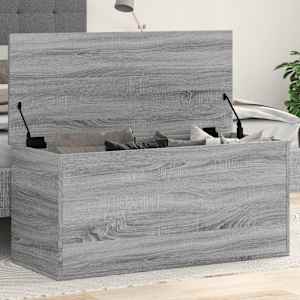 Úložný box šedý sonoma 100 x 42 x 46 cm kompozitní dřevo - obrázek 1