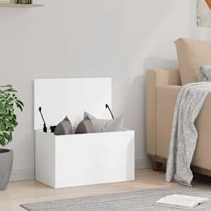 Úložný box bílý 60 x 35 x 35 cm kompozitní dřevo - obrázek 3