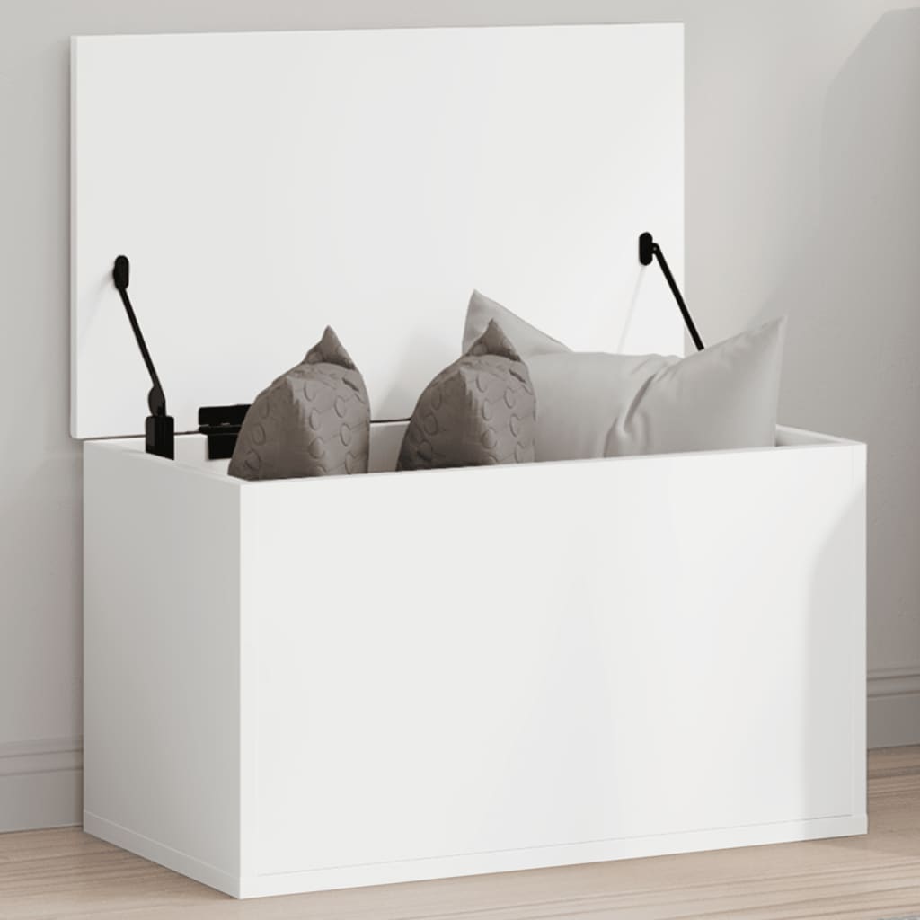 vidaXL opbevaringsboks 60x35x35 cm konstrueret træ hvid