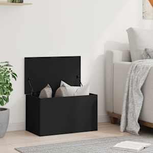 Úložný box černý 60 x 35 x 35 cm kompozitní dřevo - obrázek 3