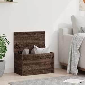 Úložný box hnědý dub 60 x 35 x 35 cm kompozitní dřevo - obrázek 3