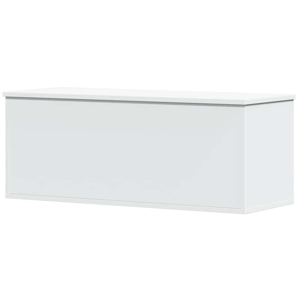 vidaXL Úložný box bílý 90 x 35 x 35 cm kompozitní dřevo