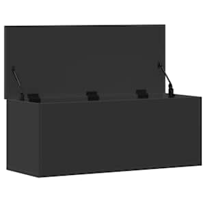 Úložný box černý 90 x 35 x 35 cm kompozitní dřevo - obrázek 7