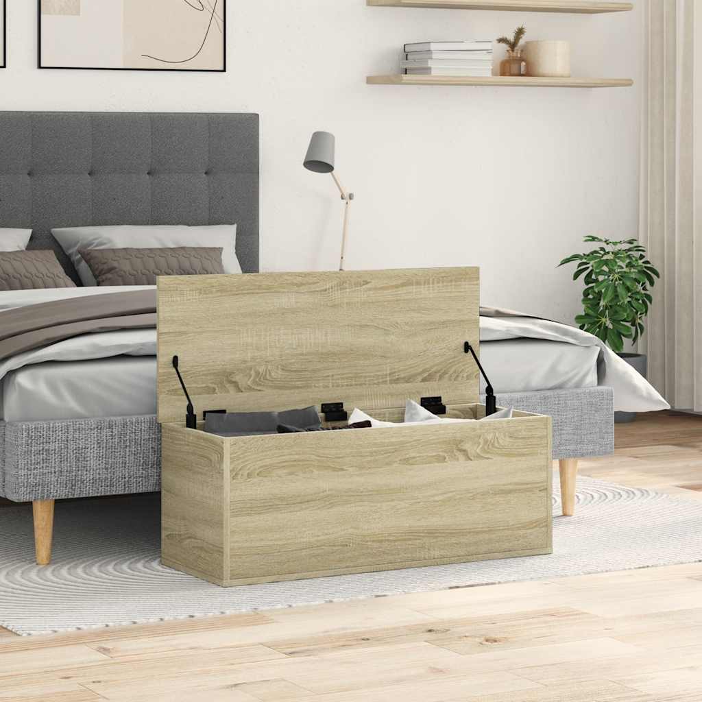 Thumbnail - vidaXL Truhe Sonoma-Eiche 90x35x35 cm Holzwerkstoff