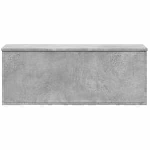 Úložný regál betonově šedý 90 x 35 x 35 cm kompozitní dřevo - obrázek 4