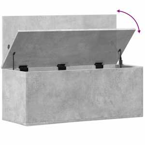 Úložný regál betonově šedý 90 x 35 x 35 cm kompozitní dřevo - obrázek 8