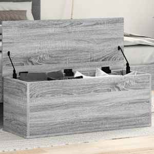 Úložný box šedý sonoma 90 x 35 x 35 cm kompozitní dřevo - obrázek 1