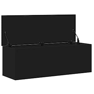 Úložný box černý 102 x 35 x 35 cm kompozitní dřevo - obrázek 7