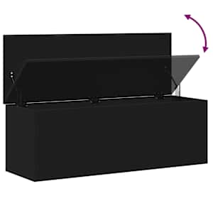 Úložný box černý 102 x 35 x 35 cm kompozitní dřevo - obrázek 8