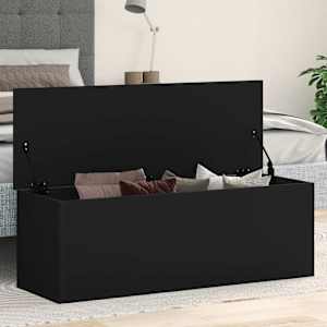 Úložný box černý 102 x 35 x 35 cm kompozitní dřevo - obrázek 1