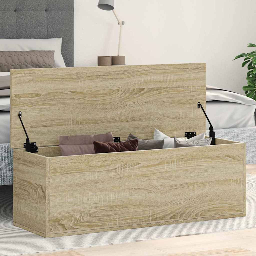 vidaXL Truhe Sonoma-Eiche 102x35x35 cm Holzwerkstoff