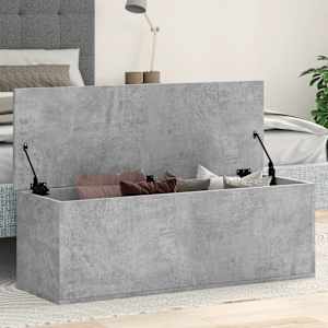 Úložný regál betonově šedý 102 x 35 x 35 cm kompozitní dřevo - obrázek 1