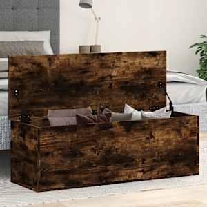 Úložný box kouřový dub 102 x 35 x 35 cm kompozitní dřevo - obrázek 1