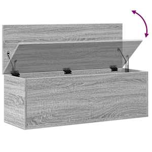 Úložný box šedý sonoma 102 x 35 x 35 cm kompozitní dřevo - obrázek 8