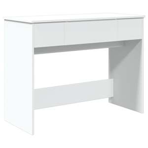 vidaXL peegliga tualettlaud, valge, 100 x 45 x 76 cm