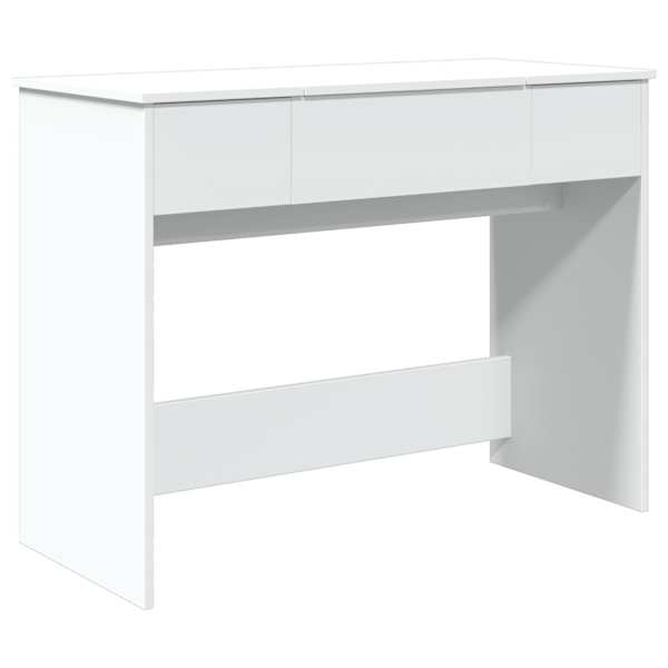 vidaXL peegliga tualettlaud, valge, 100 x 45 x 76 cm