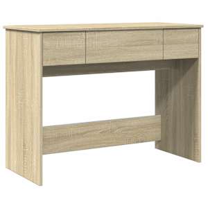 Toaletní stolek se zrcadlem dub sonoma 100 x 45 x 76 cm - obrázek 2