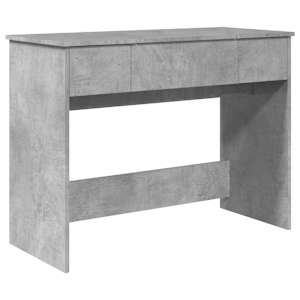 vidaXL peegliga tualettlaud, betoonhall, 100x45x76 cm
