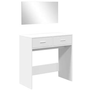 vidaXL peegliga tualettlaud, valge, 80 x 39 x 80 cm