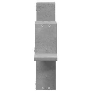 Nástěnná police betonově šedá 104,5 x 10 x 43 cm dřevotříska - obrázek 6