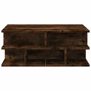 Konferenční stolek kouřový dub 70 x 70 x 29 cm kompozitní dřevo - obrázek 5