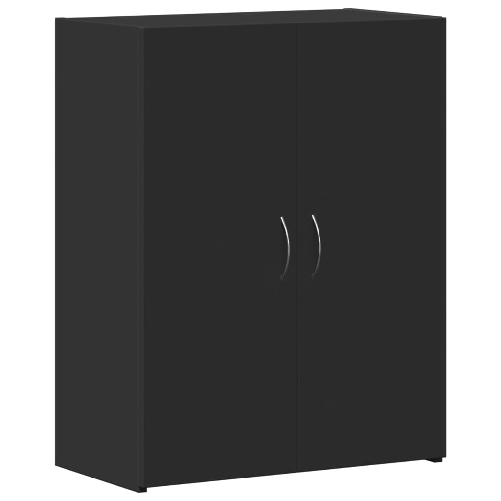 vidaXL KartotĂ©ka ÄŤernĂˇ 60 x 32 x 77,5 cm kompozitnĂ­ dĹ™evo