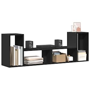 TV skříňky 2 ks černé 75 x 30 x 50 cm kompozitní dřevo - obrázek 9