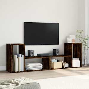 TV skříňky 2 ks kouřový dub 75 x 30 x 50 cm kompozitní dřevo - obrázek 3