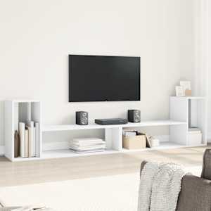TV skříňky 2 ks bílé 100 x 30 x 50 cm kompozitní dřevo - obrázek 1