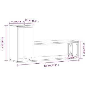 TV skříňky 2 ks dub sonoma 100 x 30 x 50 cm kompozitní dřevo - obrázek 13