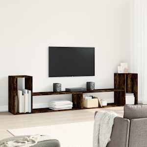 TV skříňky 2 ks kouřový dub 100 x 30 x 50 cm kompozitní dřevo - obrázek 3